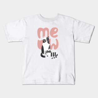 Black and White Cats Kids T-Shirt